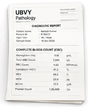 UBVY Pathology Diagnostic Report Sheet